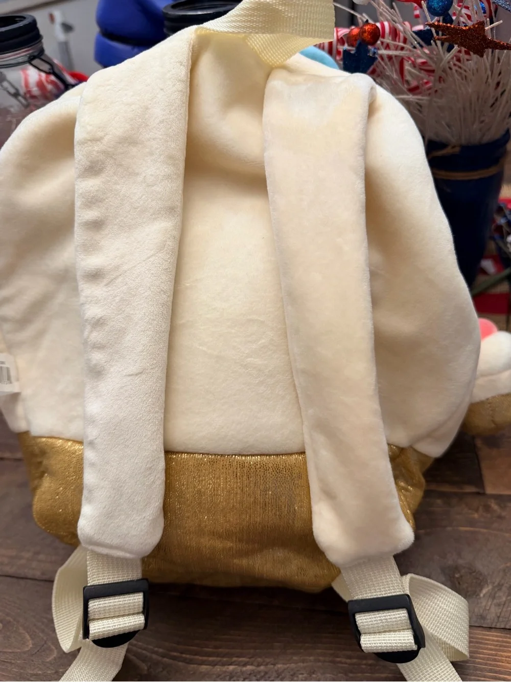 This adorable Smoochy Pals Ice Cream Plush Backpack EUC by Linzy Toy + charm